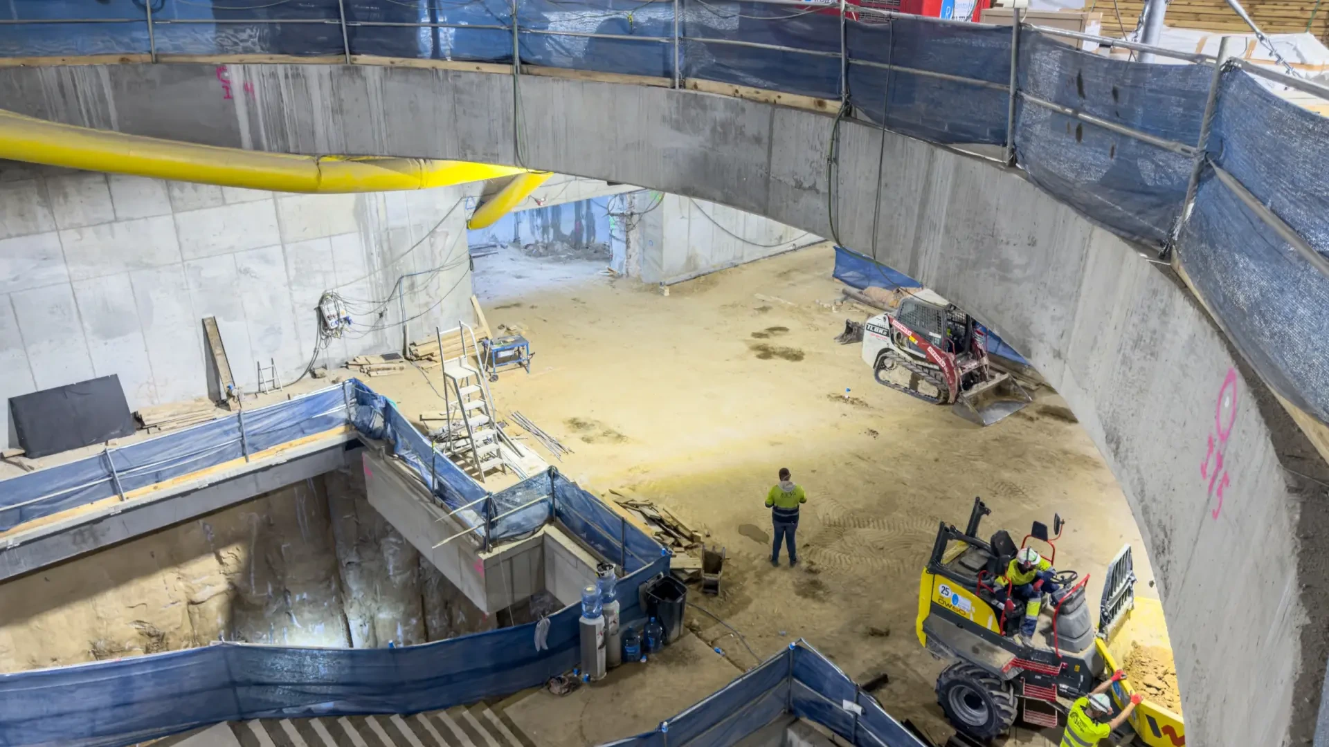 La renovación de la estación Bernabéu de Metro de Madrid, en imágenes