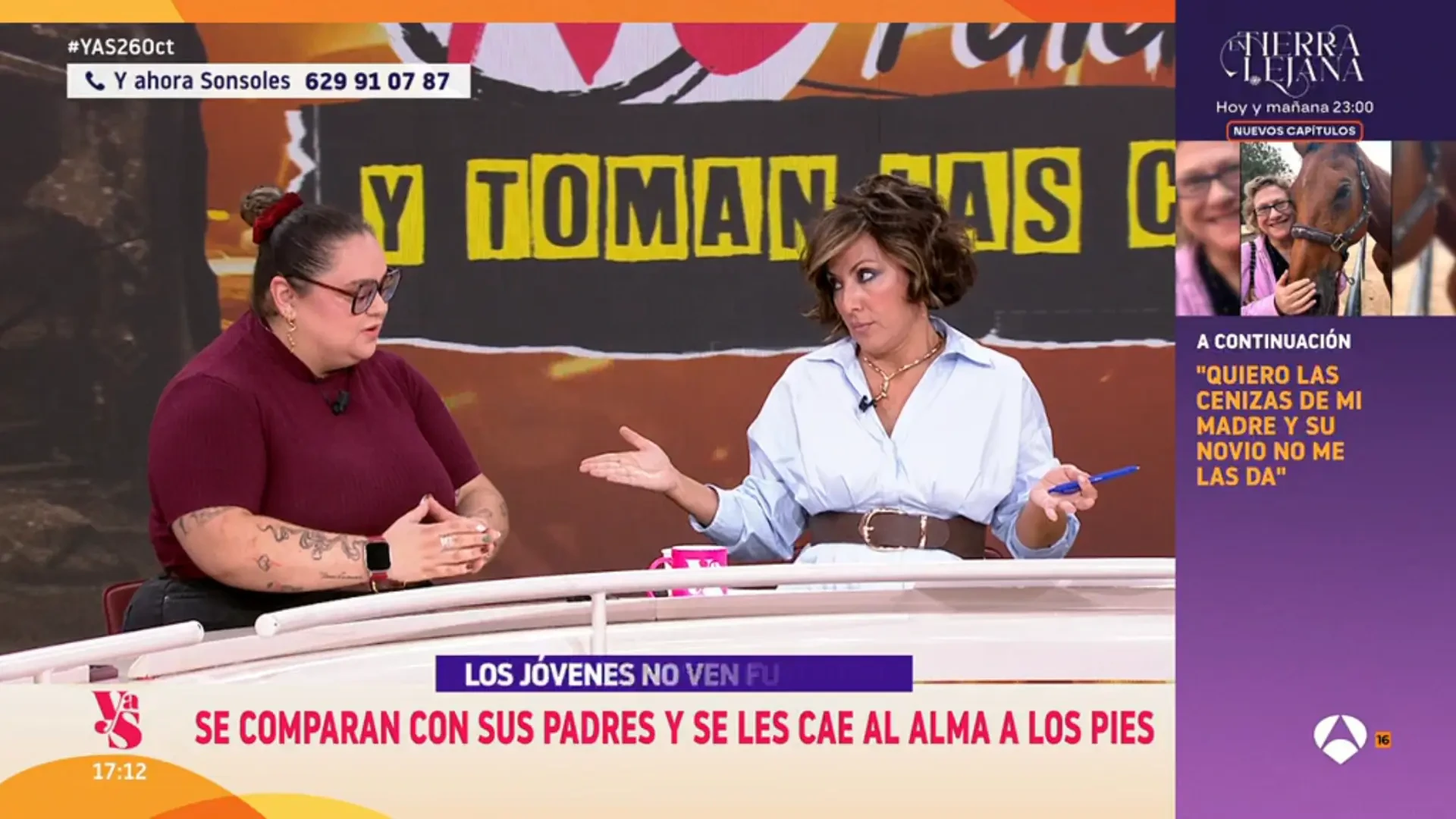 Sonsoles Ónega, sobre las dificultades económicas de los jóvenes: "Sus padres no se iban de vacaciones"