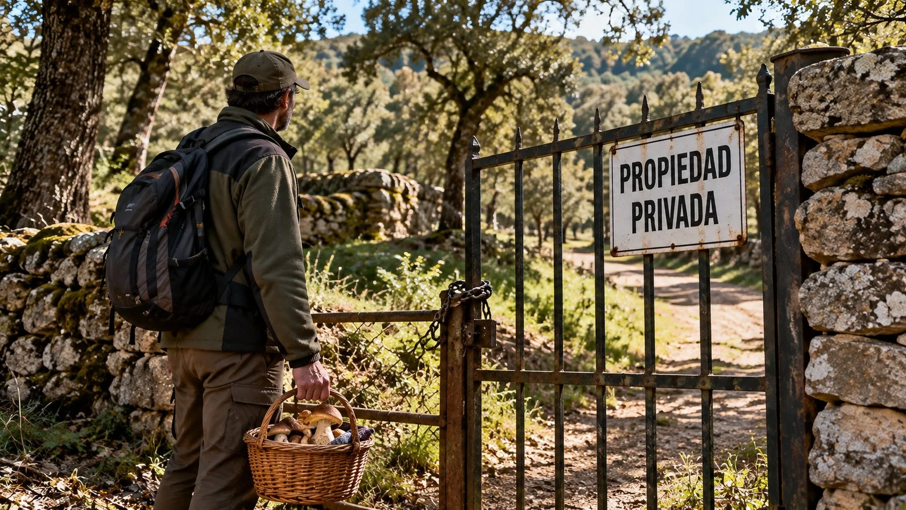Las autoridades forestales advierten a los ciudadanos: el acceso a fincas particulares para recoger setas en Málaga precisa de la autorización del propietario
