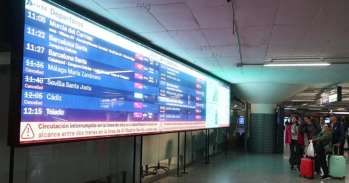 Las compañías cancelan los trenes Madrid-Andalucía sin saber cuándo se reanudará el servicio