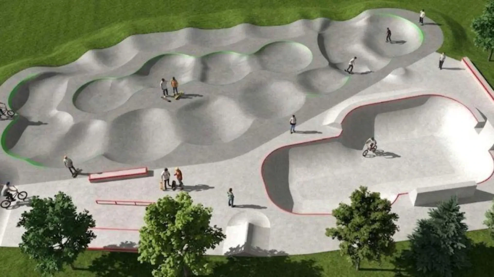 Así es el nuevo 'skatepark' y 'pumptrack' que se va a construir en Majadahonda