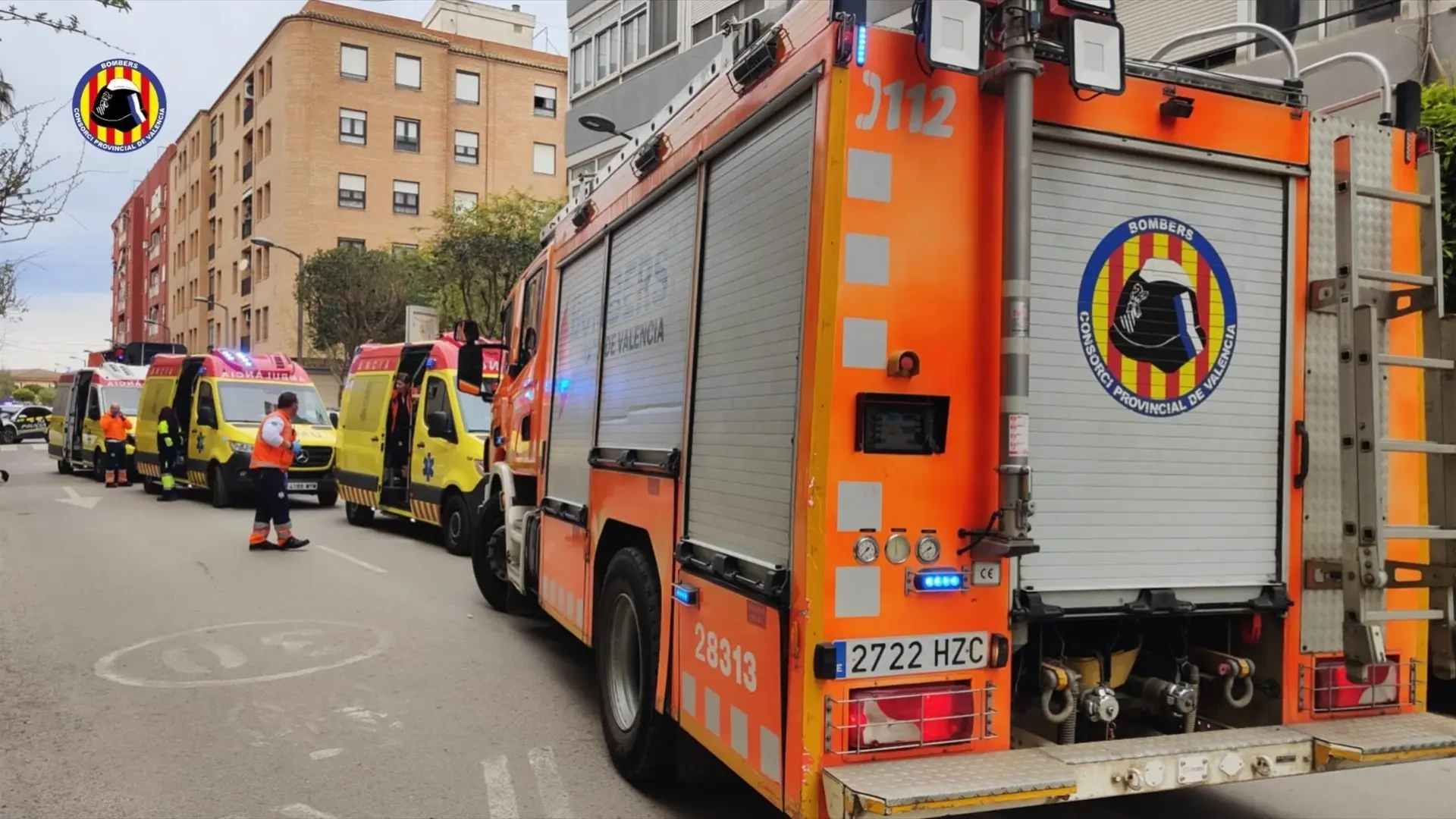 Detenido en Valencia tras incendiar su vivienda y atrincherarse con un soplete