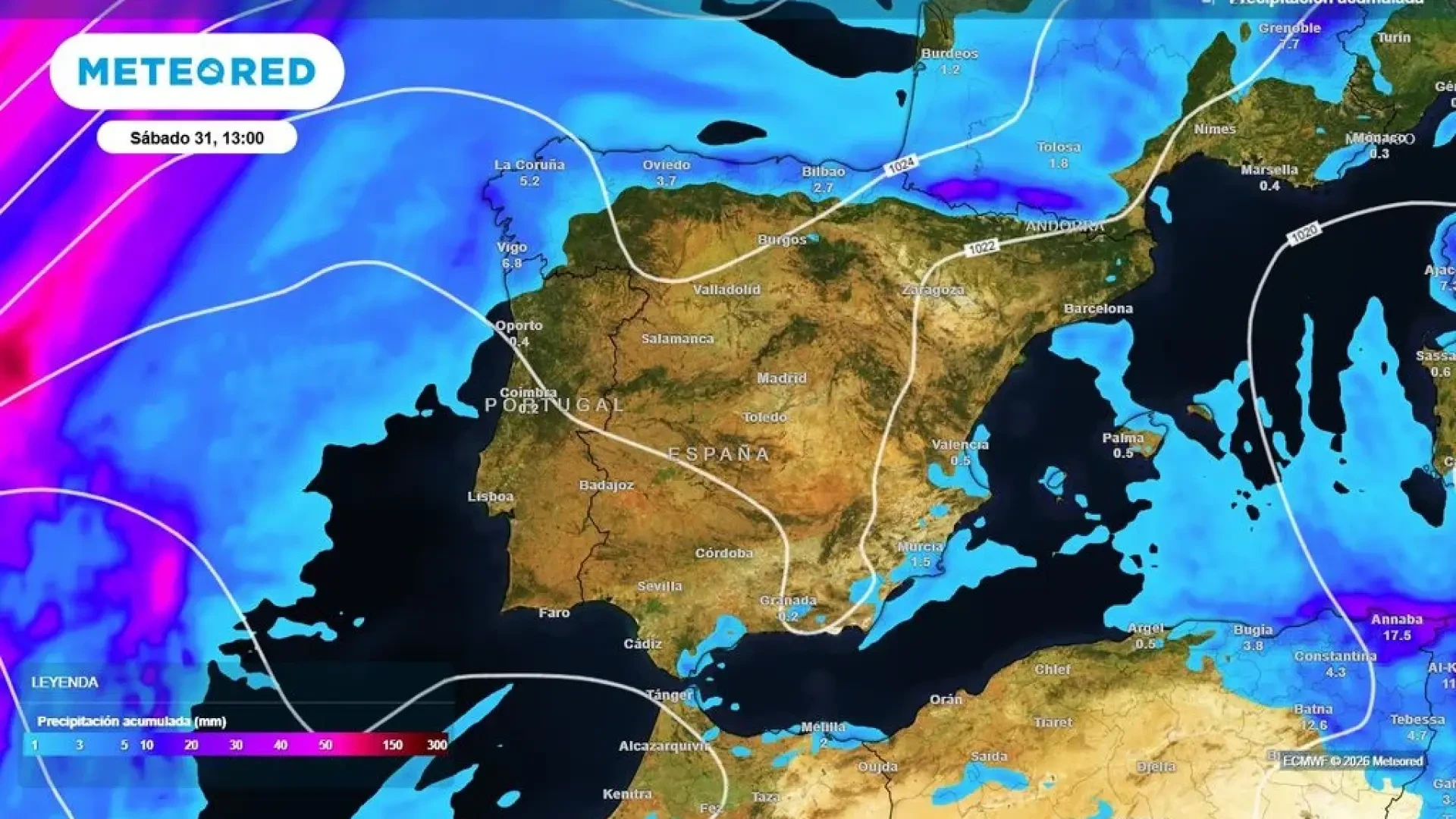 Octubre terminará con estabilidad para dar paso a un bloqueo que podría traer lluvias en noviembre: "Se va a dar un vuelco en Europa"