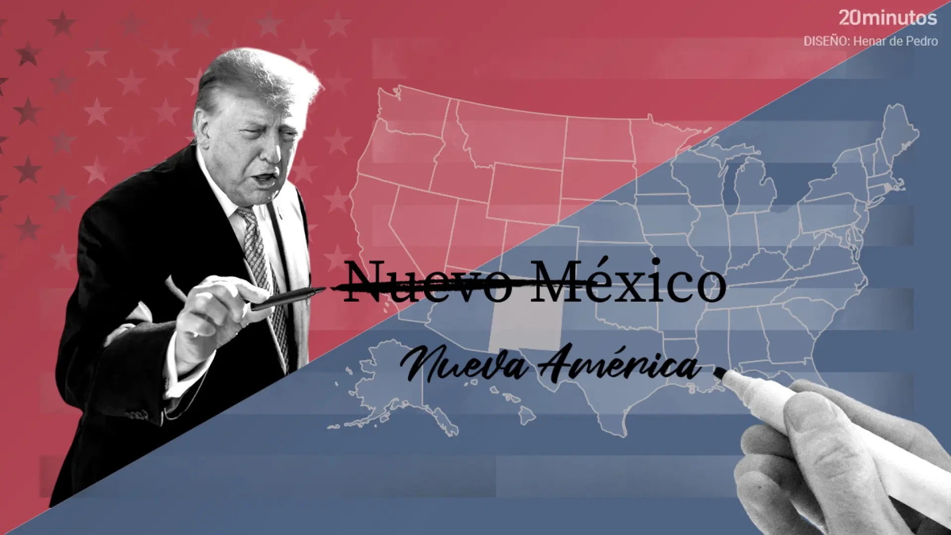 Trump quiere rebautizar a Nuevo México como 'Nueva América'... aunque ya se llamaba así antes de existir EEUU e incluso México