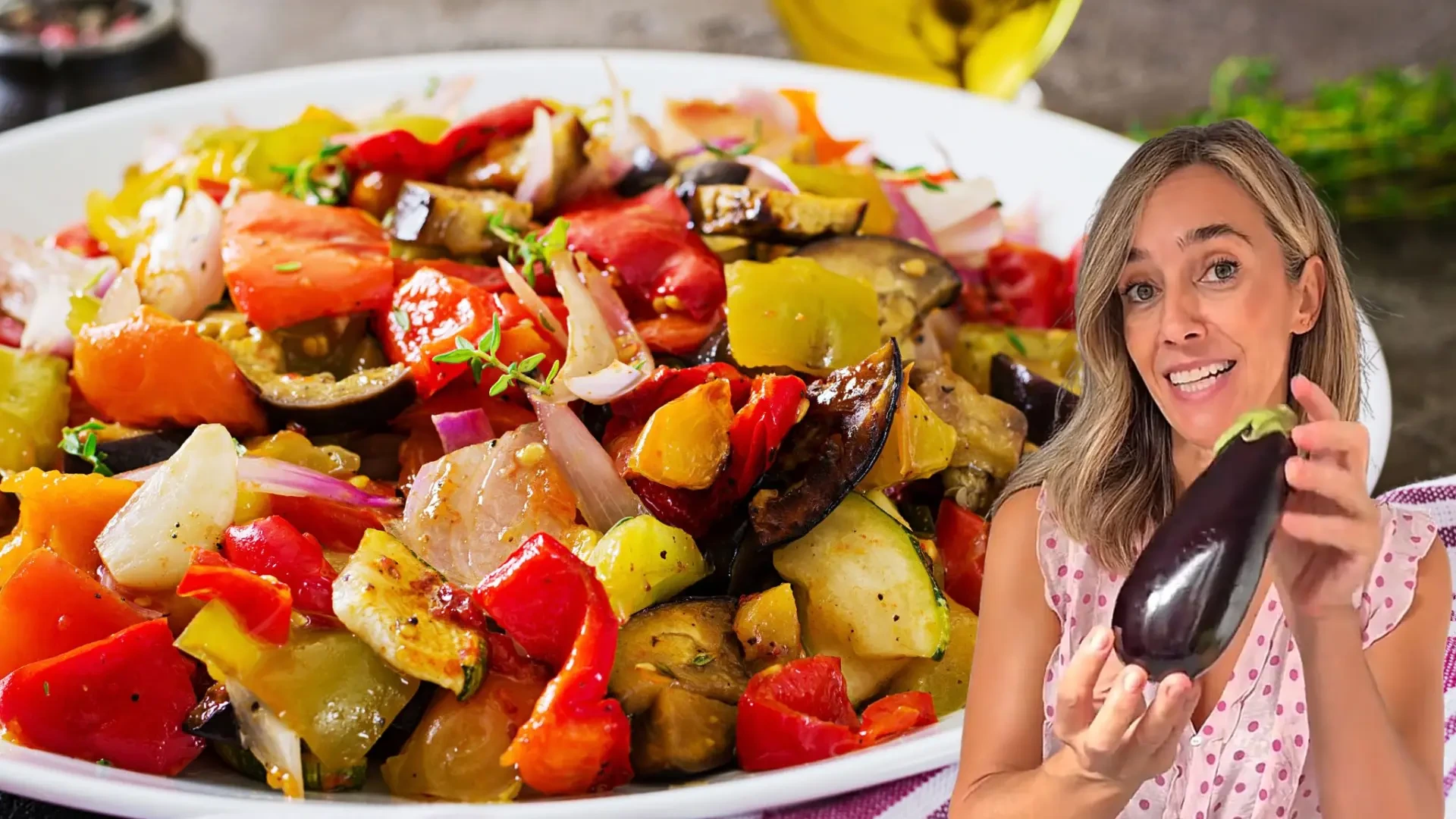 "La ensalada de berenjena más rica se hace con 3 chalotas, 2 huevos cocidos y 2 cucharadas de vinagre"