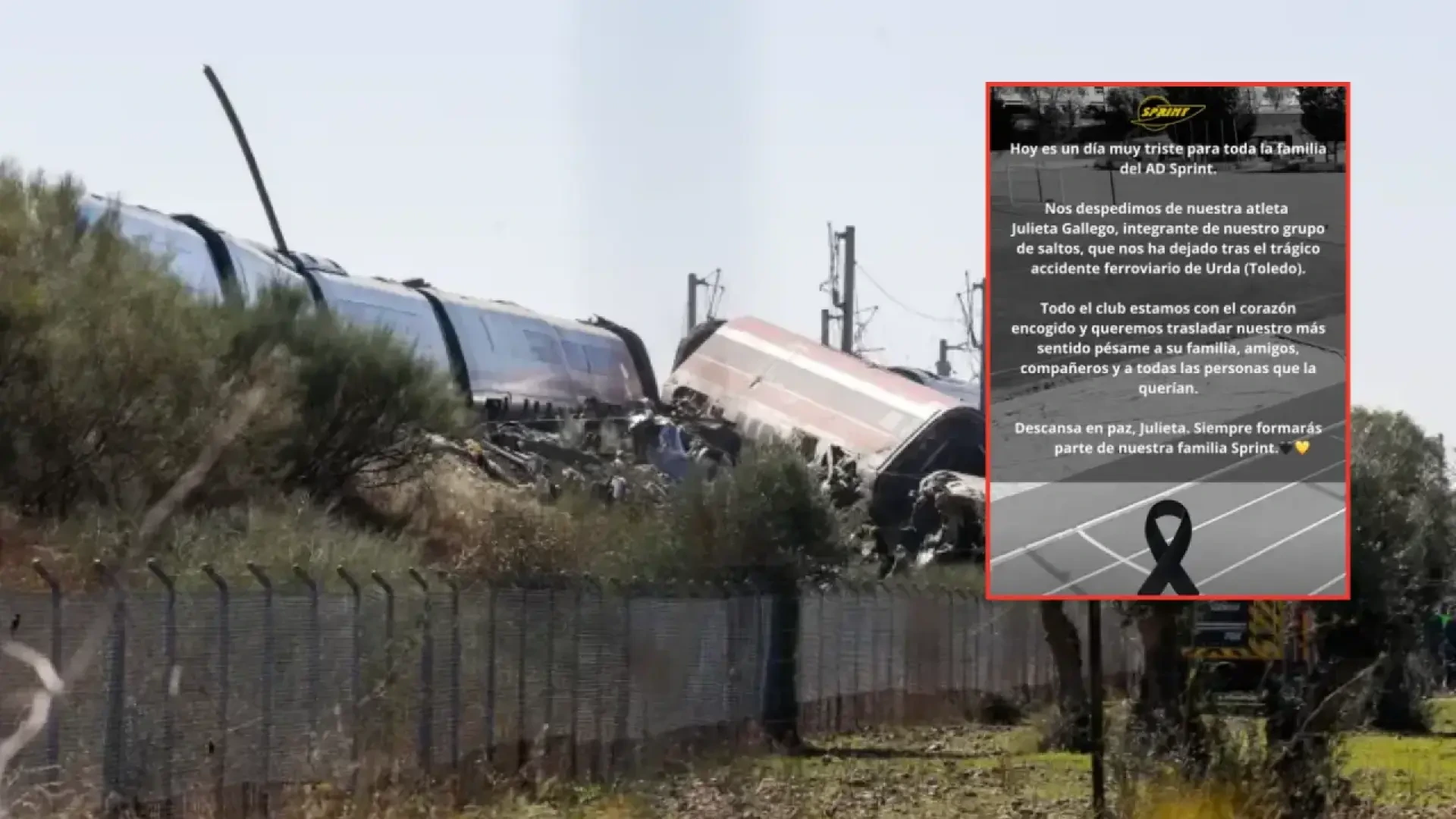La prometedora atleta Julieta Gallego, de 24 años, entre los muertos del accidente ferroviario de Urda