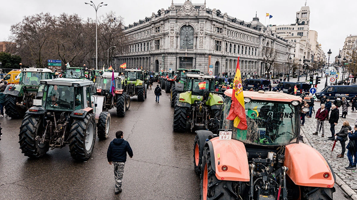 Tractorada en Madrid este miércoles 28 de octubre: horarios y calles cortadas