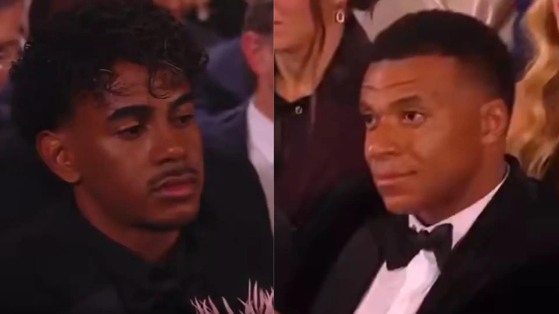 Las reacciones de Lamine Yamal y Mbappé al conocer que Harry Kane gana el Balón de Oro: no pudieron disimular su disgusto