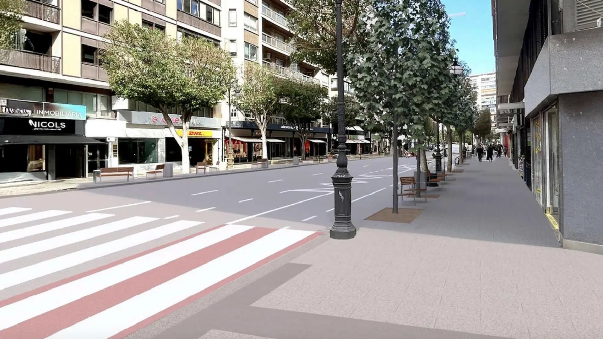 Así será la nueva calle Colón de Valencia: las obras encaran sus últimas semanas