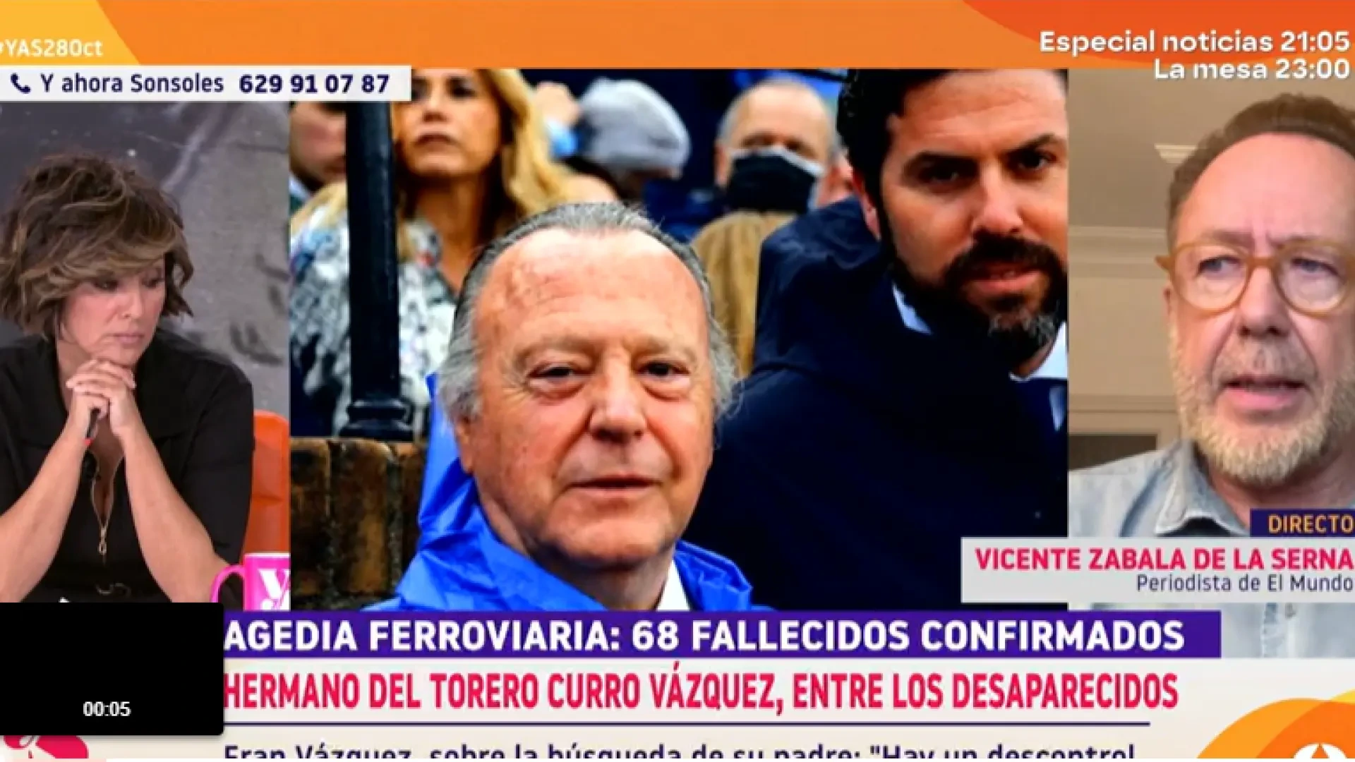 El hermano del torero Curro Vázquez, entre los desaparecidos en el accidente ferroviario de Toledo