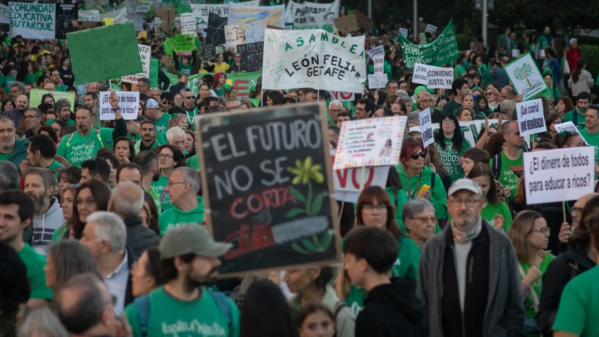 Educación cifra las "inasumibles" demandas de los sindicatos en la huelga de profesores: "Casi el 75% del presupuesto iría a nóminas"