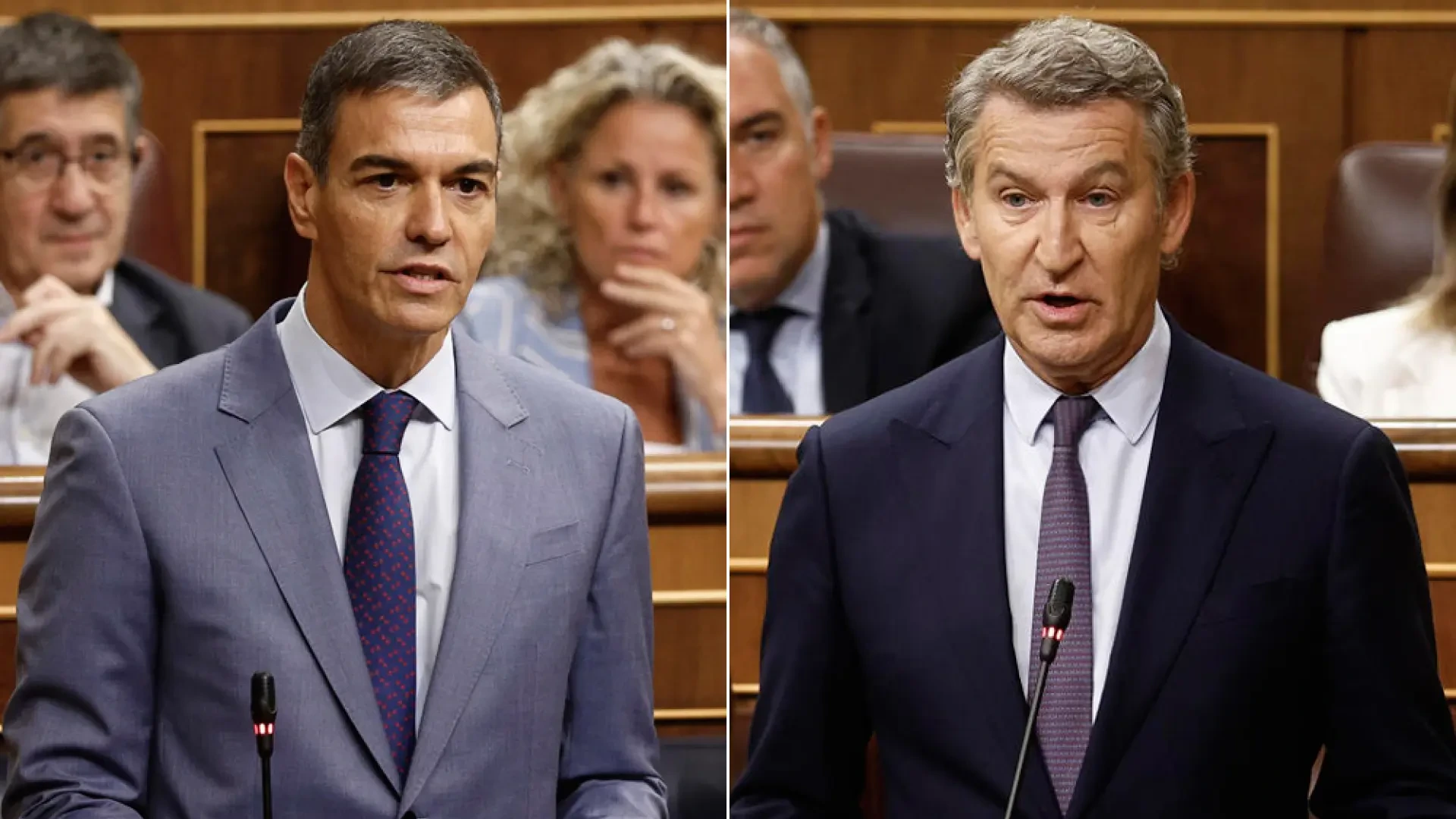 Sánchez dice a Feijóo que criarse con mujeres no le hace "feminista" y le habla de los casos en el PSOE