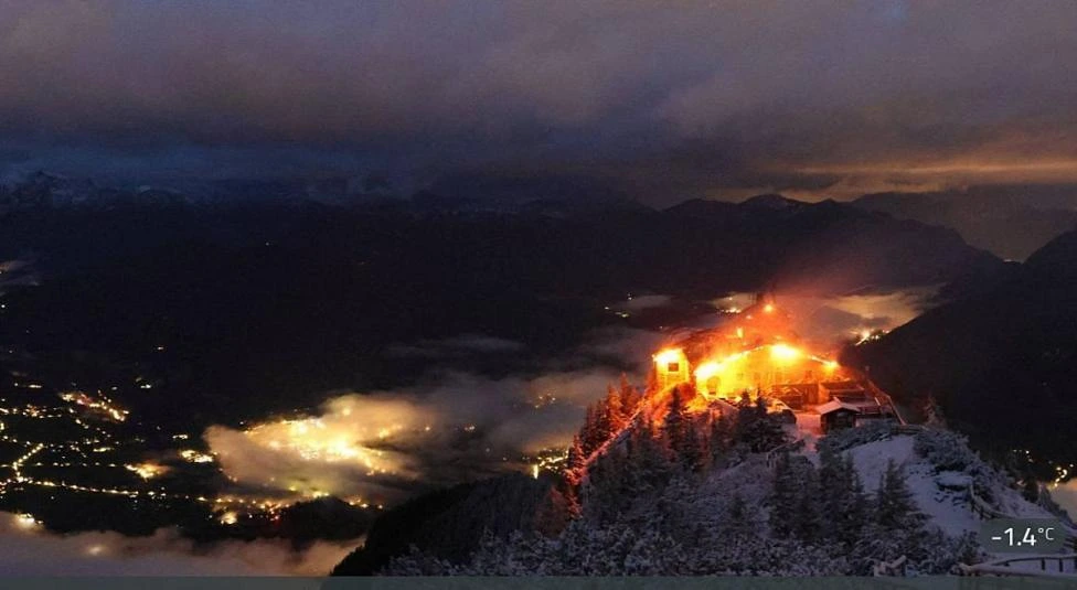 Arrestan a una persona tras el incendio en el refugio "Nido del Águila" de Adolf Hitler
