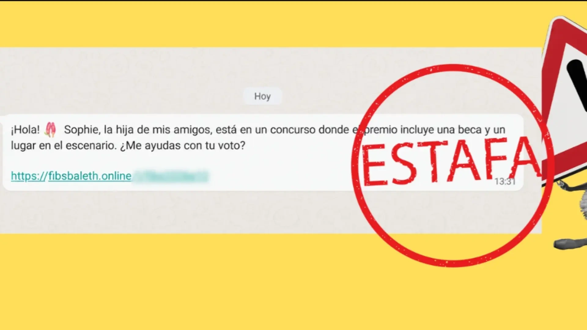 No votes por Eliska o Sophie: el falso concurso de baile en WhatsApp que busca apoderarse de tus datos personales